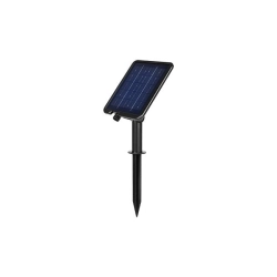 Girlanda LED solarna 20m 20x E12 2700K IP44 czarna na taras i balkon