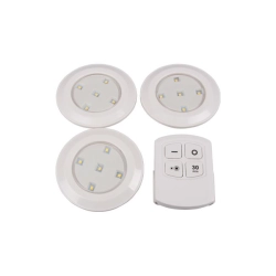 Lampa podszafkowa LED 0,5W 4000K IP20 biała 90x23mm z pilotem