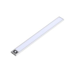 Lampa podszafkowa LED 2W 4500K IP20 srebrna z czujnikiem ruchu USB 30cm