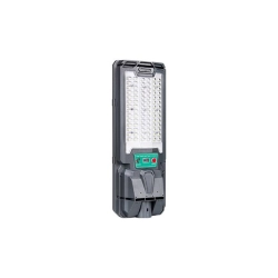 Lampa LED solarna 50W 6000K IP65 szara z czujnikiem do elewacji i fasady