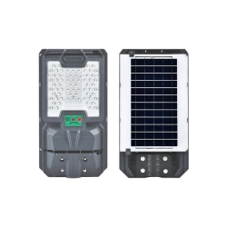 Lampa LED solarna 100W 6000K IP65 szara z czujnikiem do podjazdu i ogrodu