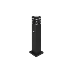 Lampa ogrodowa LED 60W E27 PIR IP54 czarna 61cm do ogrodu i altany