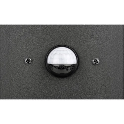 Lampa ogrodowa LED 60W E27 PIR IP54 czarna 61cm do ogrodu i altany