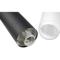Lampa ogrodowa LED E27 20W czujnik ruchu IP44 czarna 45cm do ogrodu i altany — zdjęcie 3