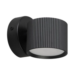 kinkiet scienny LED GX53 12W czarny IP20 do salonu i przedpokoju