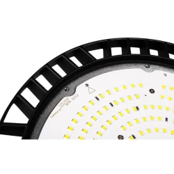 Lampa LED High Bay 200W 4000K IP65 czarna do hali i magazynu — zdjęcie 6