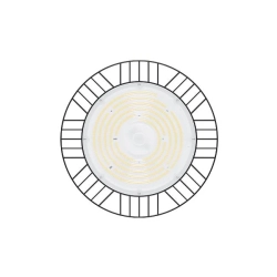 Lampa LED High Bay 200W 5000K IP65 czarna do garażu i warsztatu — zdjęcie 4