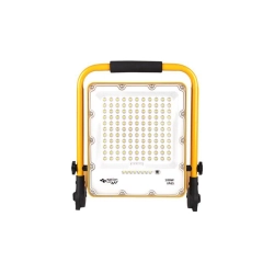 Naświetlacz LED przenośny 100W 4500K IP65 żółto-czarny do warsztatu i podjazdu