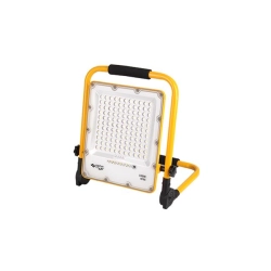 Naświetlacz LED przenośny 100W 4500K IP65 żółto-czarny do warsztatu i podjazdu