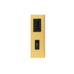 Kinkiet do czytania Bali-10 G9 USB złoty stal szkło 20W IP20 — zdjęcie 2