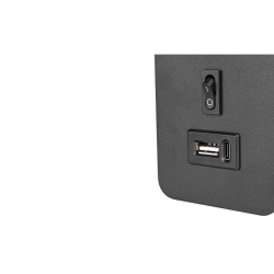 kinkiet LED G9 35W czarny złoty USB do czytania