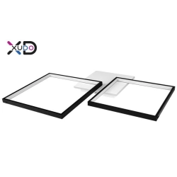 Żyrandol LED 45W regulowana barwa czarny 69x52cm do salonu i jadalni