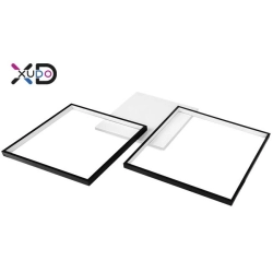 Żyrandol LED 57W regulowana barwa 3000-6000K IP20 czarny mat 79x58cm