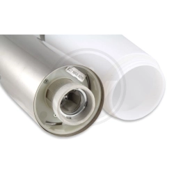 Lampa ogrodowa LED E27 20W IP44 srebrna naścienna do ogrodu i altany