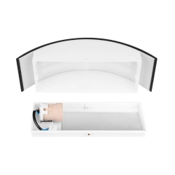 Oprawa LED E27 40W IP44 czarna do elewacji i wejścia