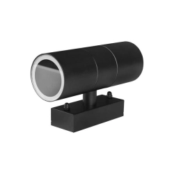 Oprawa architektoniczna LED 2x35W IP44 czarna do elewacji i wejścia
