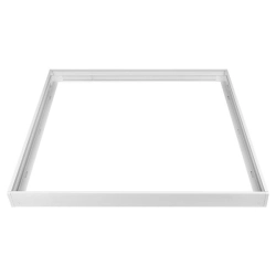Ramka natynkowa do panelu LED 600x600 biała 43mm do montażu natynkowego
