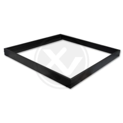 Ramka natynkowa do panelu LED 600x600 czarna do montażu natynkowego