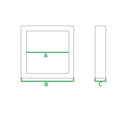 Panel LED natynkowy 6W 4000K kwadratowy 110x110x27mm do wnętrz