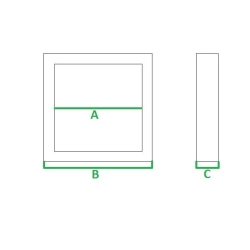 Panel LED natynkowy 12W 4000K 162x162x27mm do wnętrz — zdjęcie 3