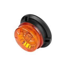 Lampa LED ostrzegawcza 20W pomarańczowa IP67 130x65 mm do garażu i warsztatu — zdjęcie 4