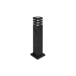 Lampa ogrodowa LED E27 60W IP54 czarna 61cm do ogrodu i altany