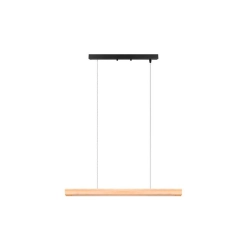 Lampa liniowa LED 24W 4000K IP20 czarno drewniana 90cm do wnętrz