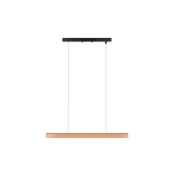Lampa liniowa LED 24W 4000K IP20 czarno drewniana 90cm do wnętrz