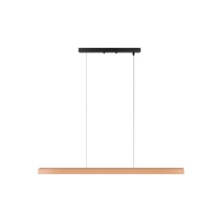 Lampa liniowa LED 30W 4000K czarno drewniana 120cm IP20 do wnętrz