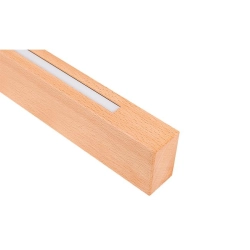 Lampa liniowa LED 30W 4000K czarno drewniana 120cm IP20 do wnętrz