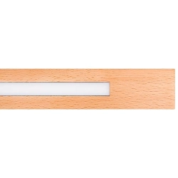 Lampa liniowa LED 30W 4000K czarno drewniana 120cm IP20 do wnętrz