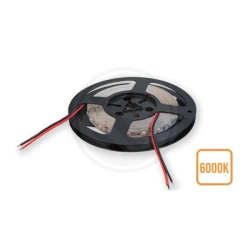 Taśma LED 6W 6000K IP20 5m 2835 biała zimna 8mm do wnętrz