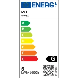 Taśma LED COB 24V 12W 2700K IP20 ciepła biała 5m