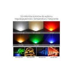 Naświetlacz LED 10W RGB+CCT IP65 do ogrodu i elewacji