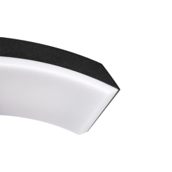 Oprawa architektoniczna LED 9W 4000K IP54 czujnik PIR czarna 270x110x67mm do wejścia i na schody