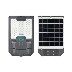 Lampa solarna LED 400W 6000K IP65 szara z czujnikiem ruchu do podjazdu i parkingu