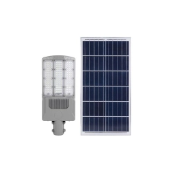 Lampa solarna LED 400W 6000K IP65 szara do podjazdu i parkingu