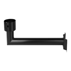 uchwyt do lampy solarnej czarny stalowy 400x160mm max25kg do ogrodu i altany