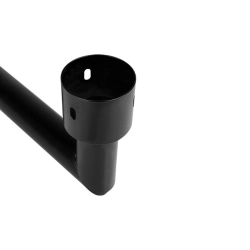 uchwyt do lampy solarnej czarny stalowy 400x160mm max25kg do ogrodu i altany