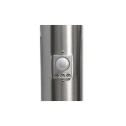 Lampa ogrodowa LED 20W E27 IP44 srebrna 45cm z czujnikiem ruchu