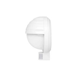 Oprawa architektoniczna E27 60W IP44 biała z czujnikiem PIR do wejścia i na schody