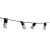 Girlanda LED 230V 20m 40x E27 IP44 czarna do ogrodu i altany