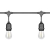 Girlanda LED 24V 10m 10x E27 IP44 czarna do ogrodu i altany