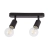 Kinkiet LED E27 2x35W czarny ruchomy do wnętrz