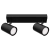Kinkiet LED GU10 ruchomy 2x30W czarny IP20 do wnętrz — zdjęcie 3