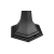 Lampa ogrodowa LED E27 60W IP44 czarna 170x170x290mm do ogrodu i altany
