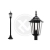 Lampa ogrodowa LED E27 60W IP44 czarna 100cm do ogrodu i altany