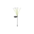 Lampa solarna LED 0.36W 3000K IP44 zielona 72cm czujnik zmierzchu do ogrodu i altany