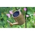 Lampa LED solarna 0.72W 3000K IP44 czarno-złota 80cm z czujnikiem do ogrodu i altany