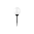 Lampa LED solarna kula 0,24W 6500K IP54 czarna biała 25cm do ogrodu i altany